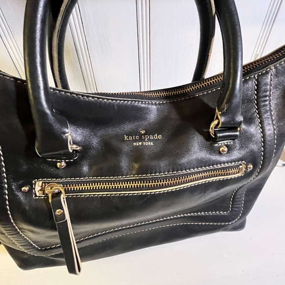 Kate Spade Black Leather Shoulder Bag - Picture 3 of 14
